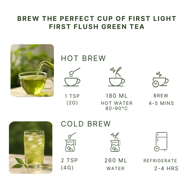 First Light First Flush Darjeeling Green Tea – Whole Leaf 100g