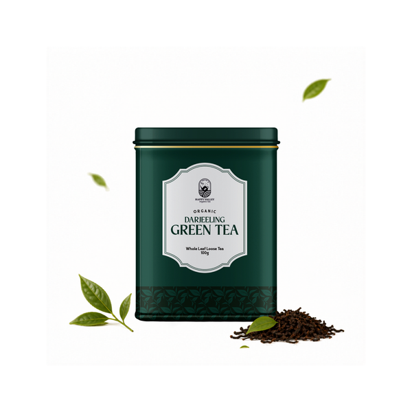 Organic Darjeeling Green Tea Whole Leaf Loose Tea (100 G)