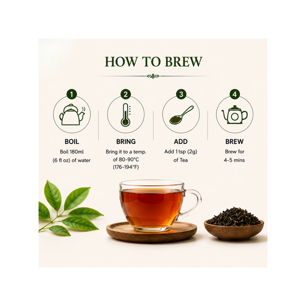 Darjeeling Black Tea Second Flush Whole Leaf Tea (100 G)