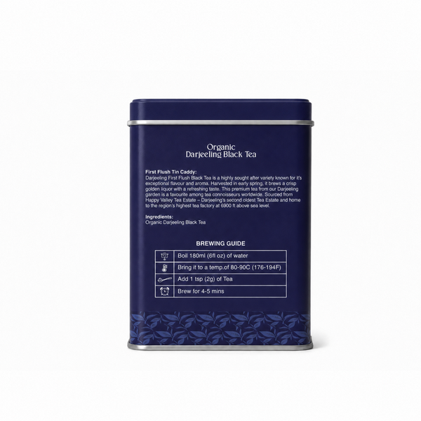 Organic Darjeeling Black Tea First Flush Whole Leaf Loose Tea (100 G)